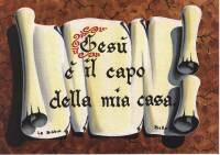 Cartolina "Gesù è il capo della mia casa"
