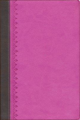 Biblia de Estudio Tras las huellas del Mesías Dos Tonos - Rosa/Marrón