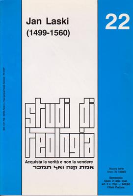 Jan Laski (1499 - 1560) (Studi di Teologia - n° 22) (Brossura)