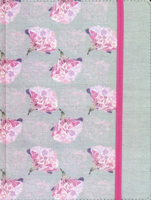 Biblia de Apuntes Gris Flores
