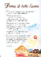 Poster "Prima di tutto l'uomo"