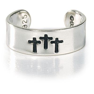 Anello per dito del piede in Argento - Tre Croci