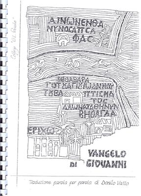 Traduzione parola per parola del Vangelo di Giovanni a cura di Danilo Valla