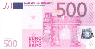 500 euro - Confezione da 100 opuscoli
