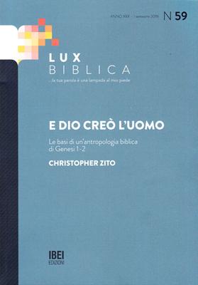 E Dio creò l'uomo Lux Biblica - n° 59 (Brossura)