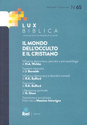 Il mondo dell'occulto e il cristiano Lux Biblica - n° 65