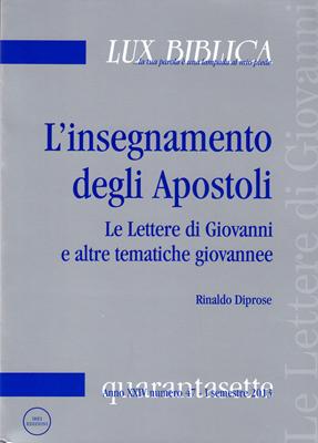 L'insegnamento degli Apostoli vol. 2 - Lux Biblica n° 47