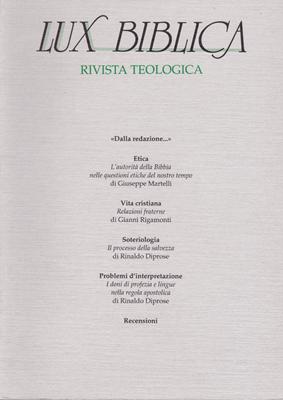 Lux biblica - n° 16 (Brossura)
