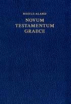 Novum Testamentum Graece - Nuovo Testamento Greco Nestle Aland Edizione 27 (COD. 5100)
