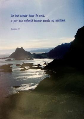 Poster "Tu hai creato tutte le cose" - Apocalisse 4:11