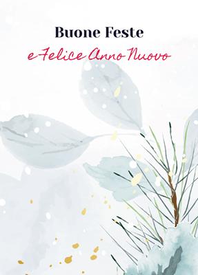 Biglietto "Buone Feste e Felice Anno Nuovo"