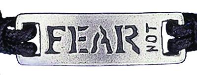 Braccialetto regolabile "Fear not"