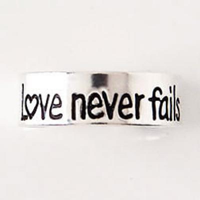 Anello per dito del piede in Argento - Love Never Fail