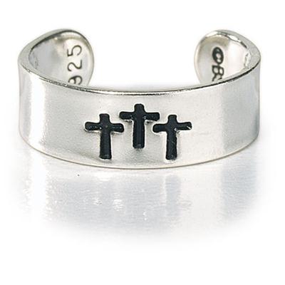 Anello per dito del piede in Argento - Tre Croci