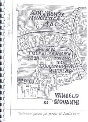 Traduzione parola per parola del Vangelo di Giovanni a cura di Danilo Valla