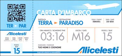 Biglietto aereo - Confezione da 100 opuscoli