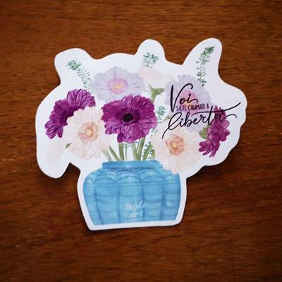 Adesivo Chiamati a libertà