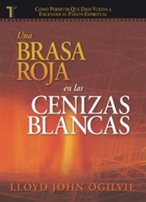 Una Brasa Roja En Las Cenizas Blancas