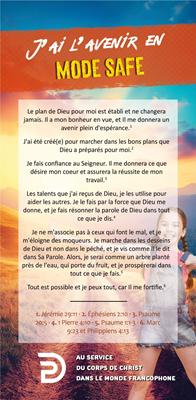 Carte de proclamation pour adolescents "J'ai l'avenir en mode safe"
