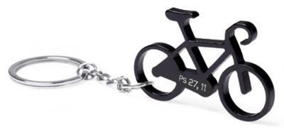 Porte-clé "Vélo" noir Ps 27.11
