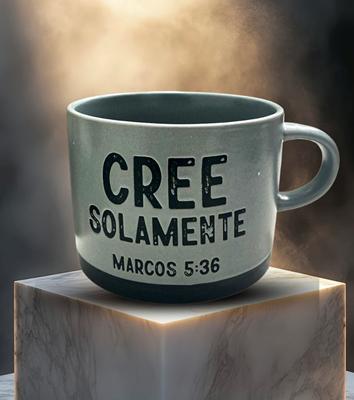 Taza Roca Firme.Cree Solamente (Cerámica)