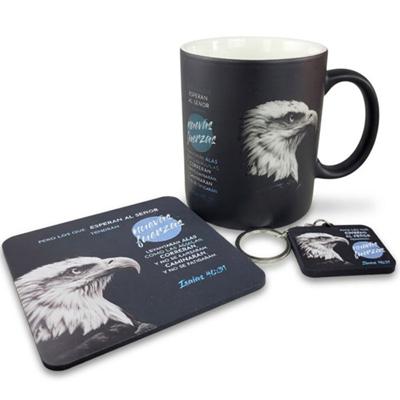 Pack Taza + Llavero + Portavasos - Nuevas fuerzas (Cerámica)