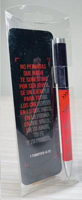 Pack bolígrafo con marcador de libro