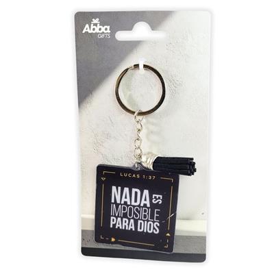 Llavero Acrílico con Tassel - Nada es Imposible