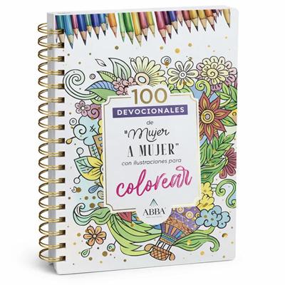 100 Devocionales de Mujer a Mujer con Ilustraciones para Colorear