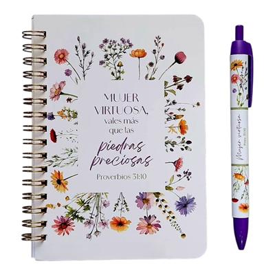 Pack Libreta con Bolígrafo - Mujer Virtuosa