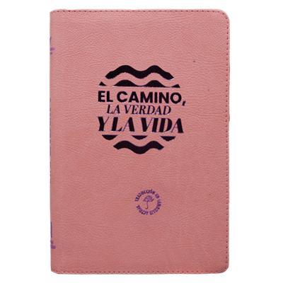 Biblia TLA "El Camino, La Verdad Y La Vida" Cierre Rosa