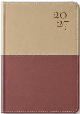 Agenda 2027 Hombre PU Crema-Marrón