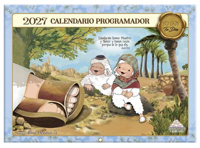 Calendario Ovejitas Programador 2027/ Azul Yo Soy (Rústica anillada) [Calendario]