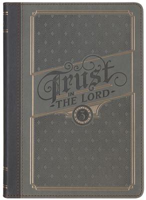 Exkluzív nagyméretű műbőr angol napló Trust in the Lord