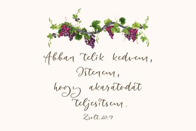 Igés kártya Zsoltárok 40:9