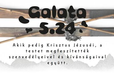 Igés kártya Galata 5:24