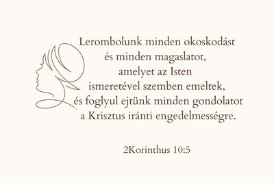 Igés kártya 2Korinthus 10:5