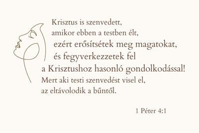 Igés kártya 1Péter 4:1