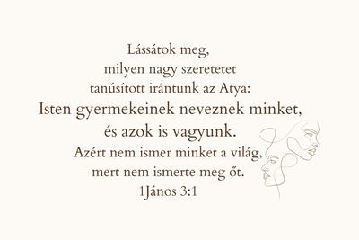 Igés kártya 1János 3:1