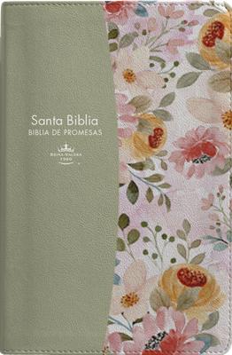 RVR 1960 Biblia de Promesas Letra Grande y Zíper (Piel especial, Floral sabia)