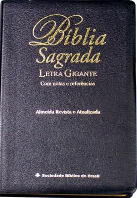 Bíblia Sagrada  com letra gigante, notas e referências