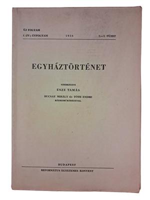 Egyháztörténet 1958/2.-3. füzet