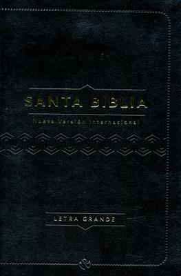 Biblia 060 Letra Grande Cuero Italiano Negro