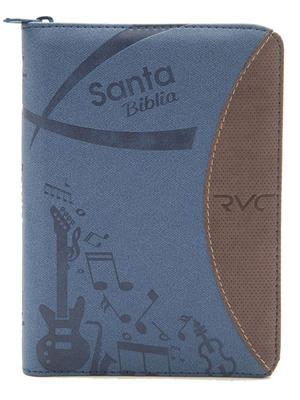 Biblia Tamaño 045 Azul Vinotinto Palabras De Jesús En Rojo