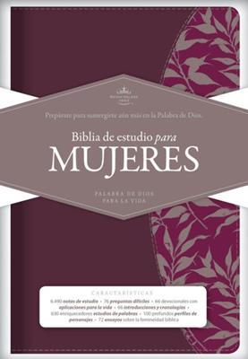 Biblia de Estudio para Mujeres Vinotinto Fucsia