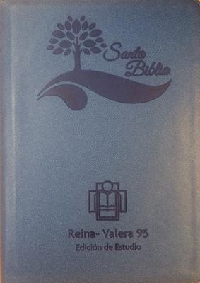 Biblia Tamaño55EEZTI Azul Canto Plateado