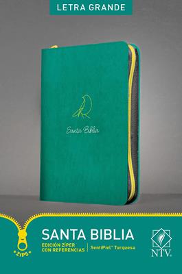 Biblia Edición Ziper Imitación Piel Turquesa