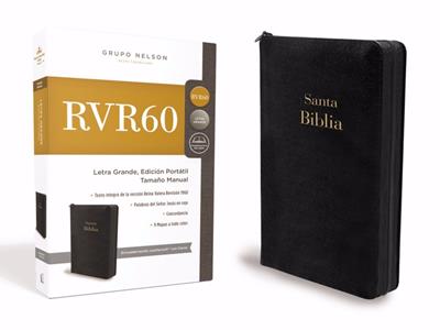 Biblia Tamaño Manual Letra Grande Negra