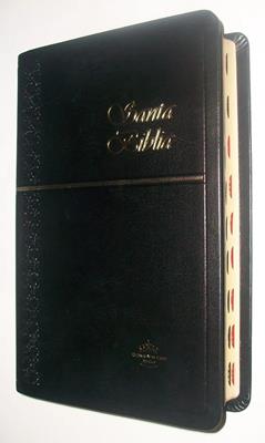 Biblia RVR60 Tipo Agenda Imitación Piel Indice Negro