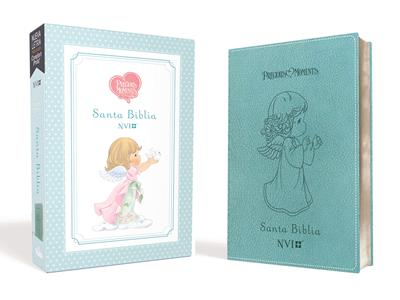 Biblia Precious Moments NVI Angelitos Ultrafina Compacta Aqua